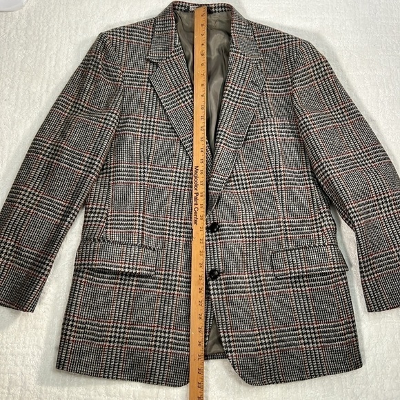 Oakton multi color herringbone sports coat blazer jacket 42 - Picture 6 of 10